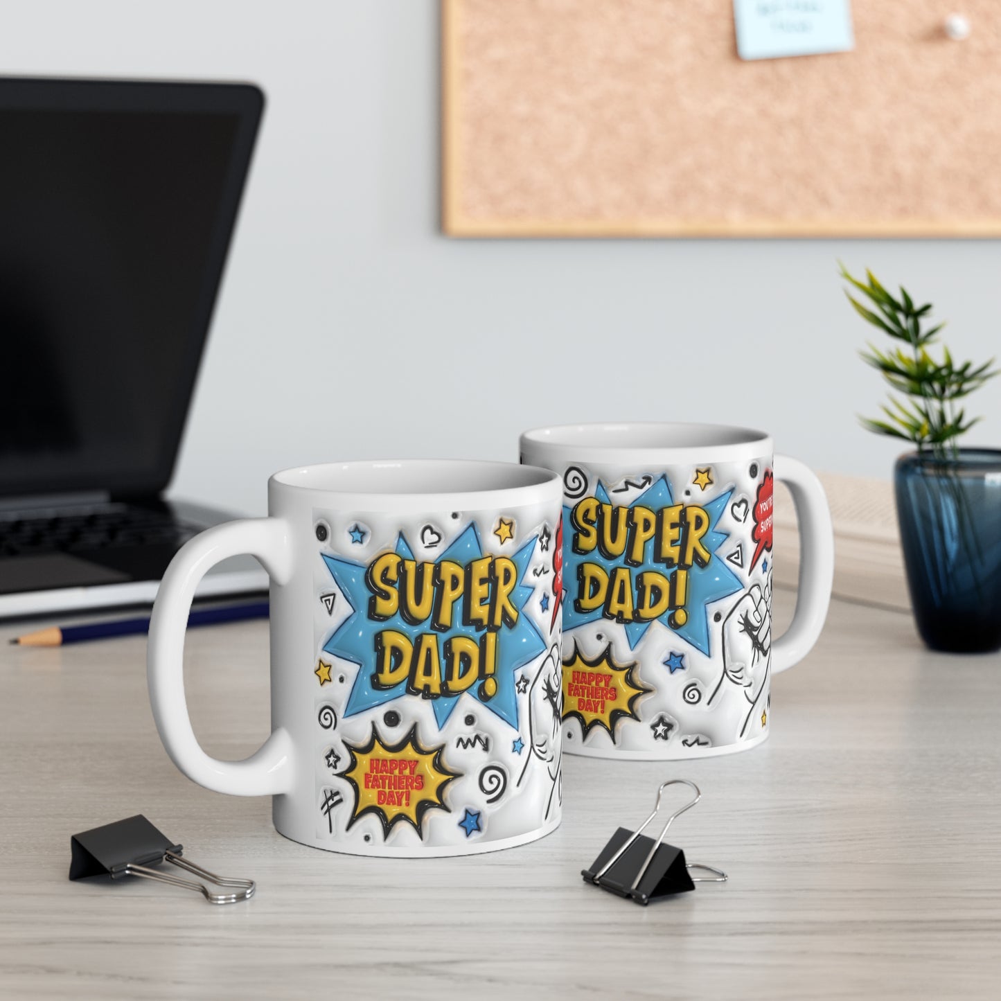 Custom Print:  3D Super Dad Adventure Mug