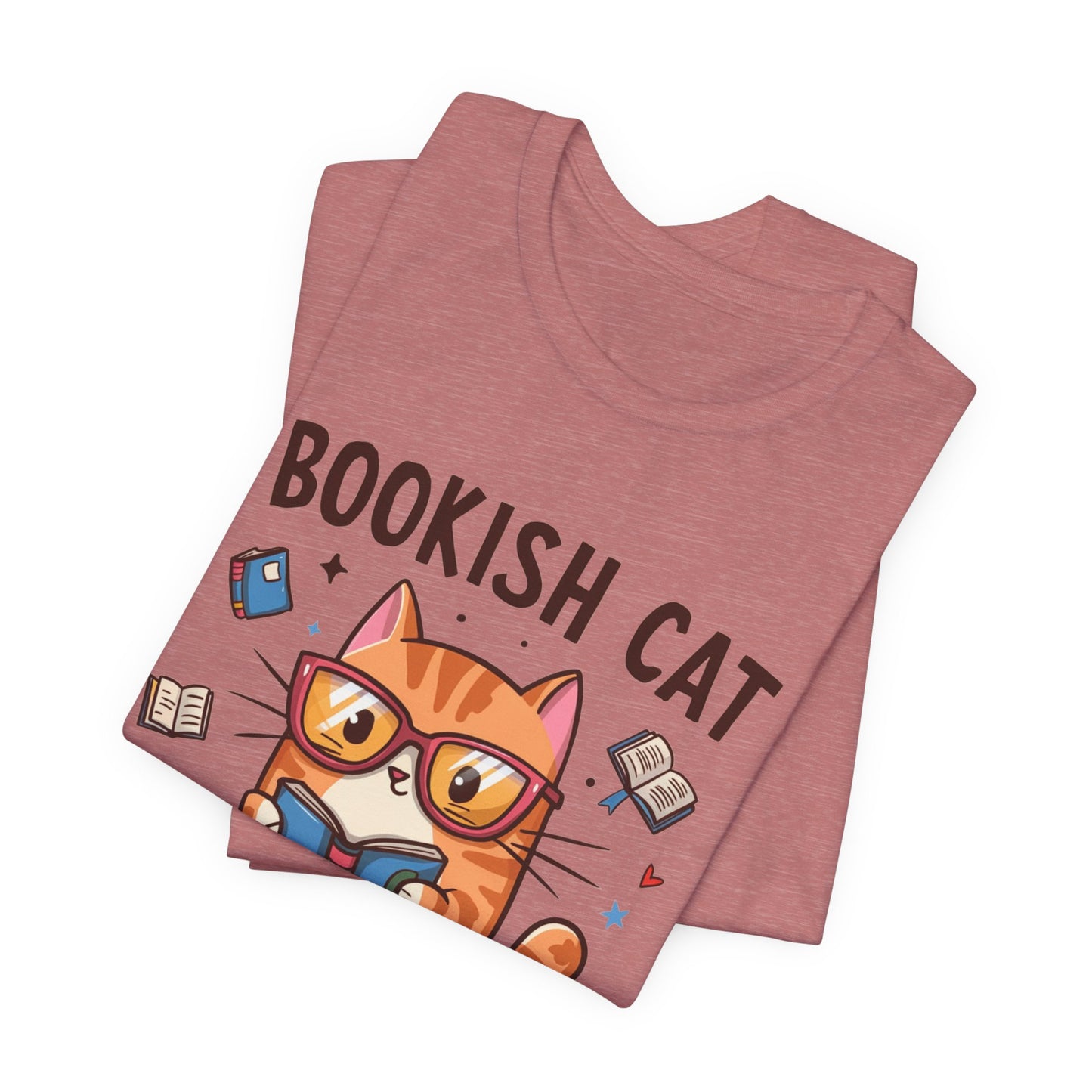 Bookish Cat T-Shirt – Perfect Gift for Book Lovers and Cat Enthusiasts!