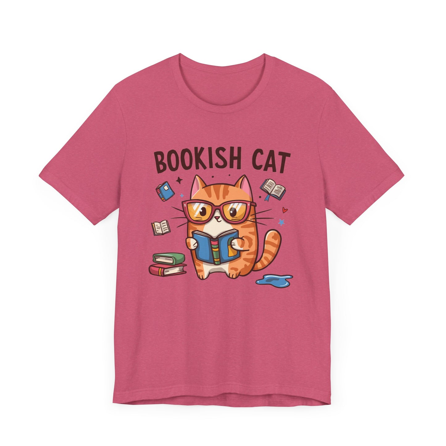 Bookish Cat T-Shirt – Perfect Gift for Book Lovers and Cat Enthusiasts!