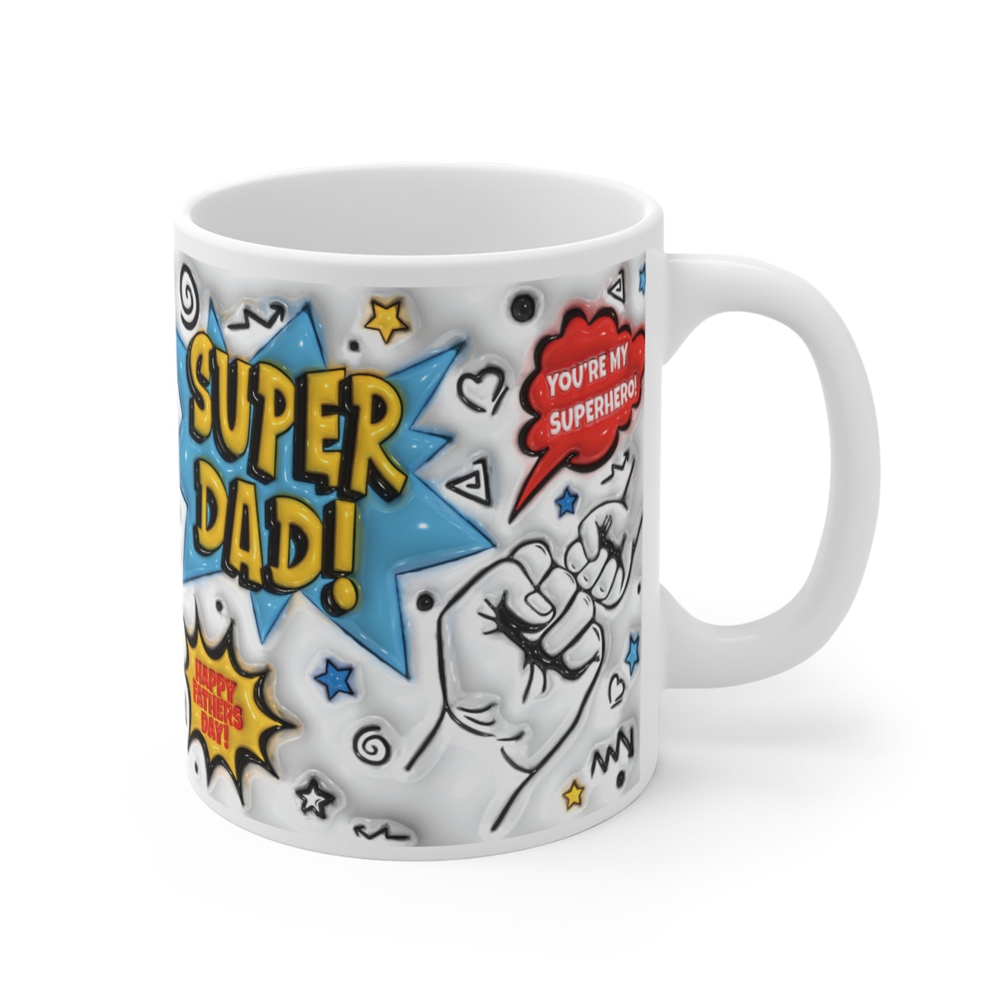 Custom Print:  3D Super Dad Adventure Mug