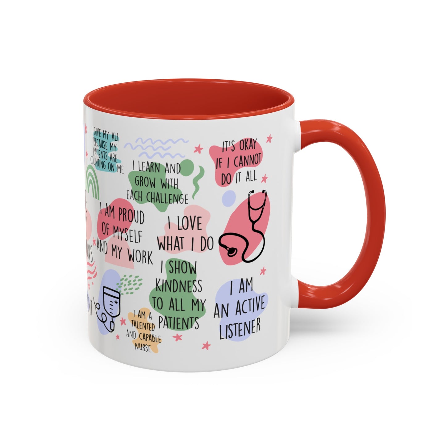 Nurse: I'm Brave, I'm a Problem Solver" Accent Coffee Mug