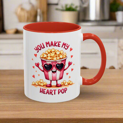 You Make My Heart Pop Valentine’s Mug – Cute and Fun Gift Idea!