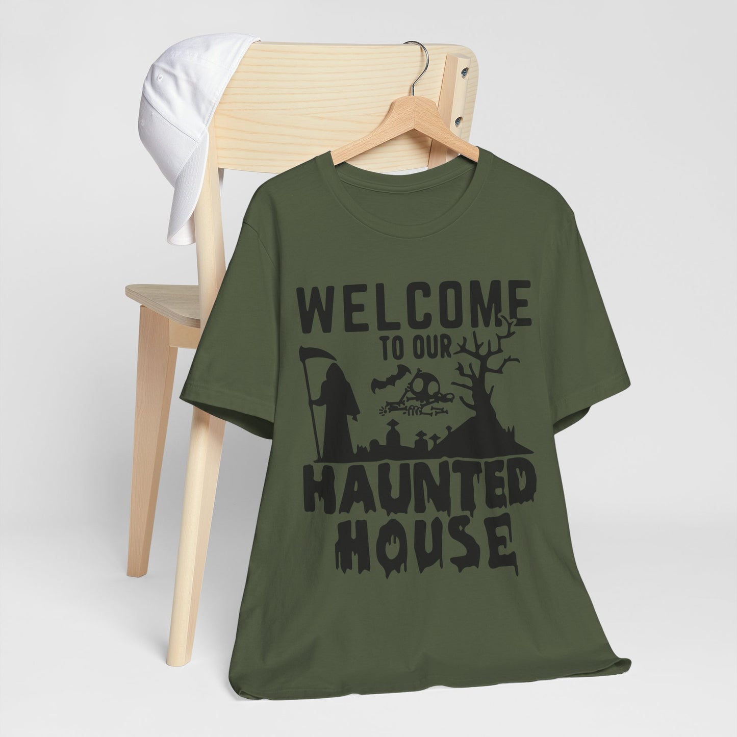 Welcome to Our Haunted House T-Shirt – Spooky Season Essential