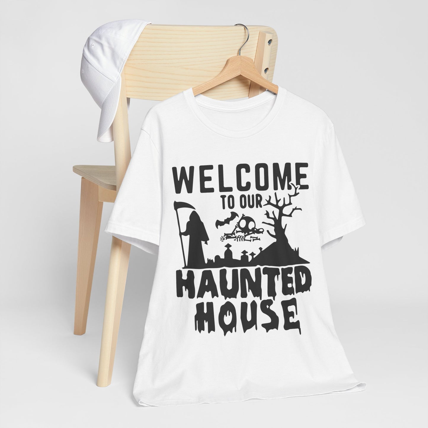 Welcome to Our Haunted House T-Shirt – Spooky Season Essential