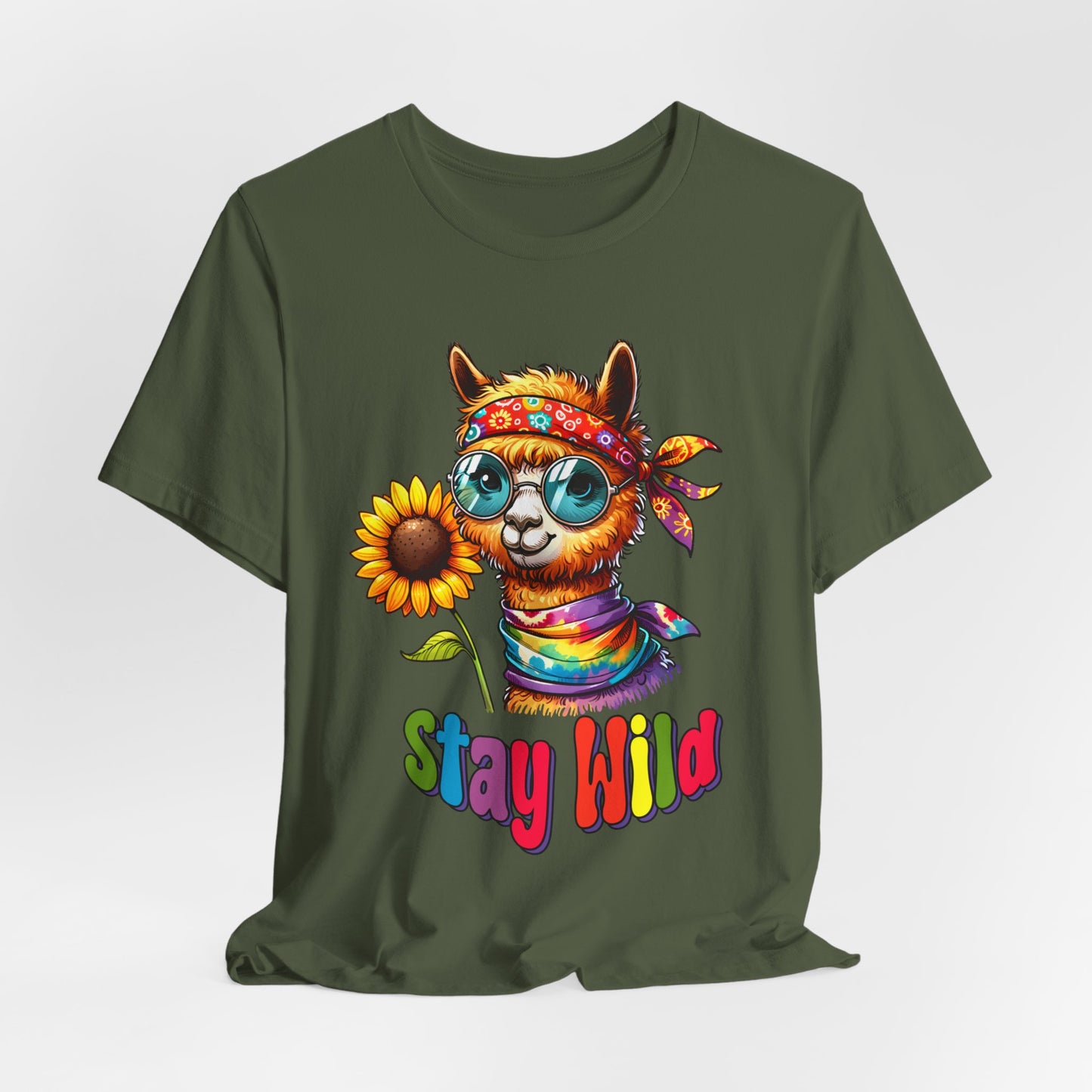 Custom Print: "Stay Wild" Short Sleeve T-Shirt