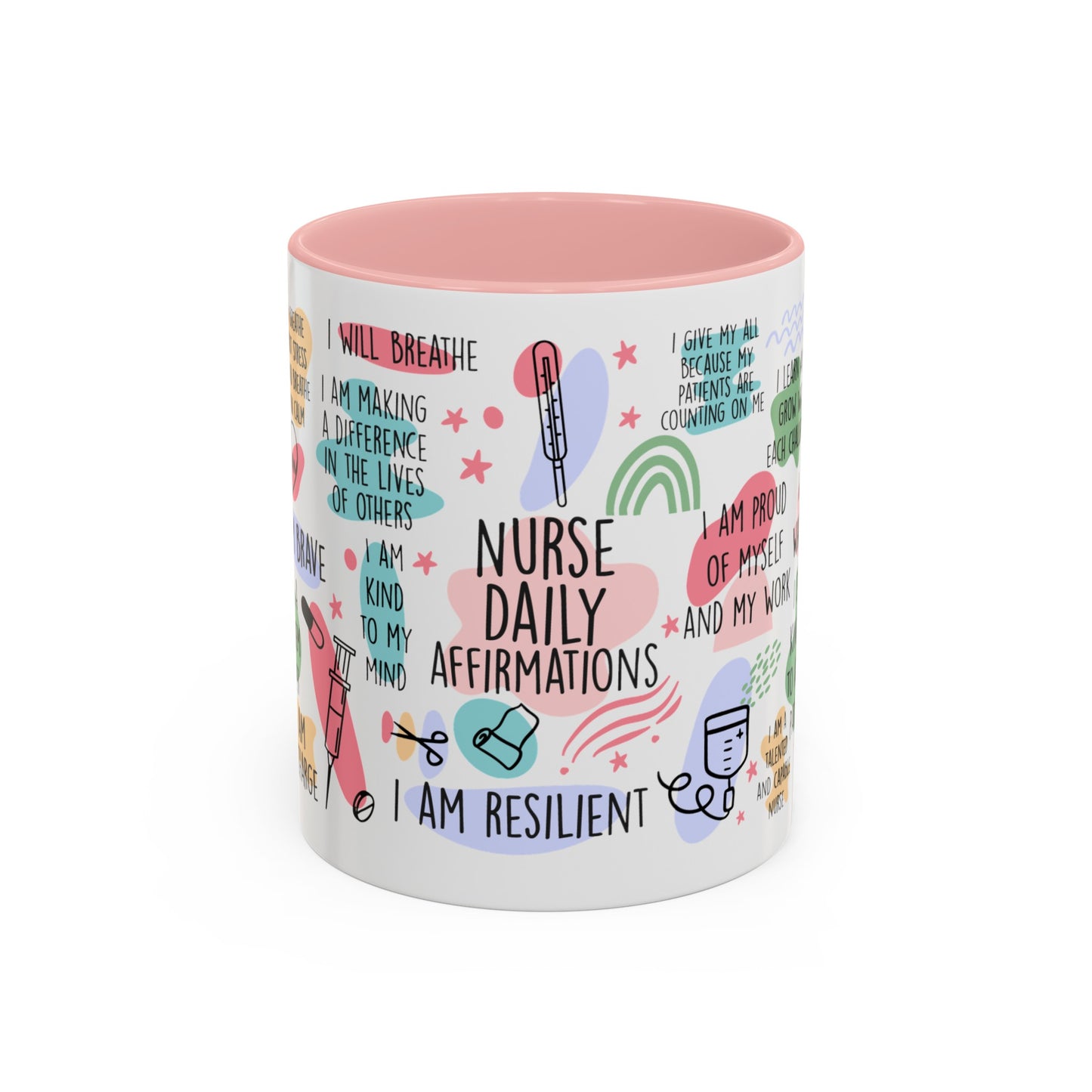 Nurse: I'm Brave, I'm a Problem Solver" Accent Coffee Mug