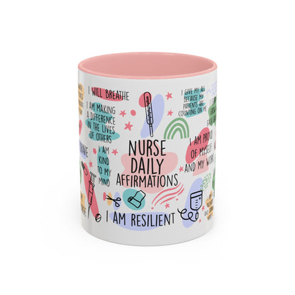 Nurse: I'm Brave, I'm a Problem Solver" Accent Coffee Mug