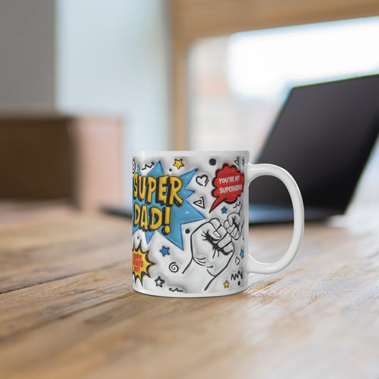 Custom Print:  3D Super Dad Adventure Mug