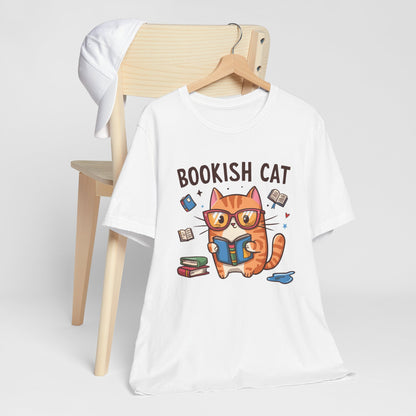 Bookish Cat T-Shirt – Perfect Gift for Book Lovers and Cat Enthusiasts!