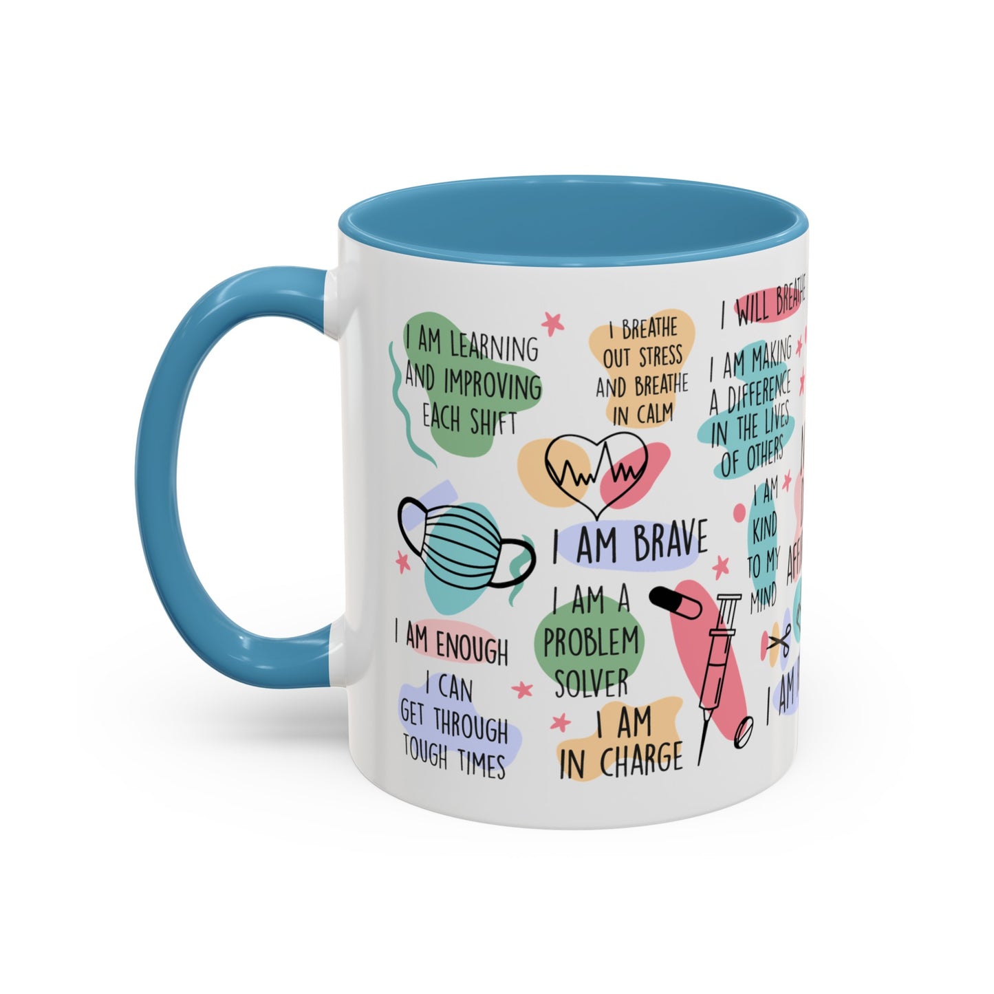 Nurse: I'm Brave, I'm a Problem Solver" Accent Coffee Mug