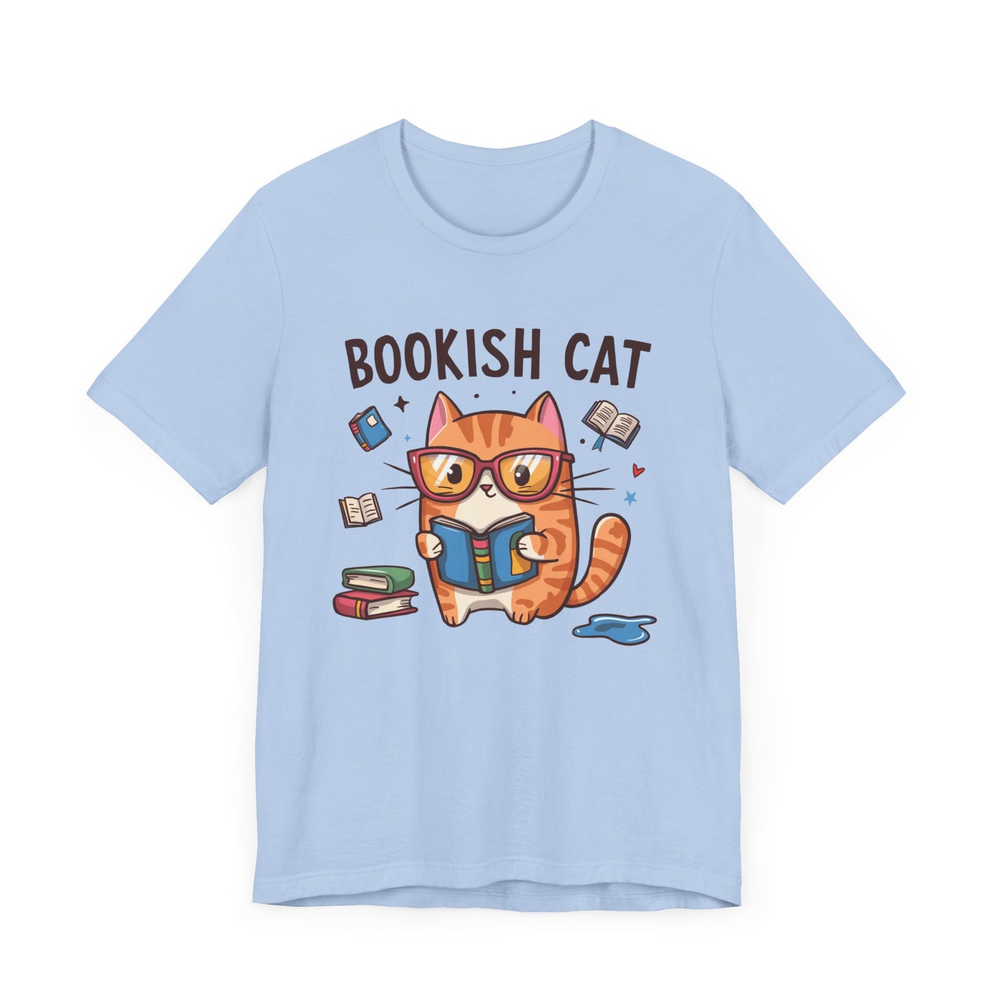 Bookish Cat T-Shirt – Perfect Gift for Book Lovers and Cat Enthusiasts!