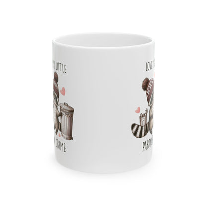 Partner in Crime Raccoon Valentine’s Mug – Adorable Gift for Your Loved One!