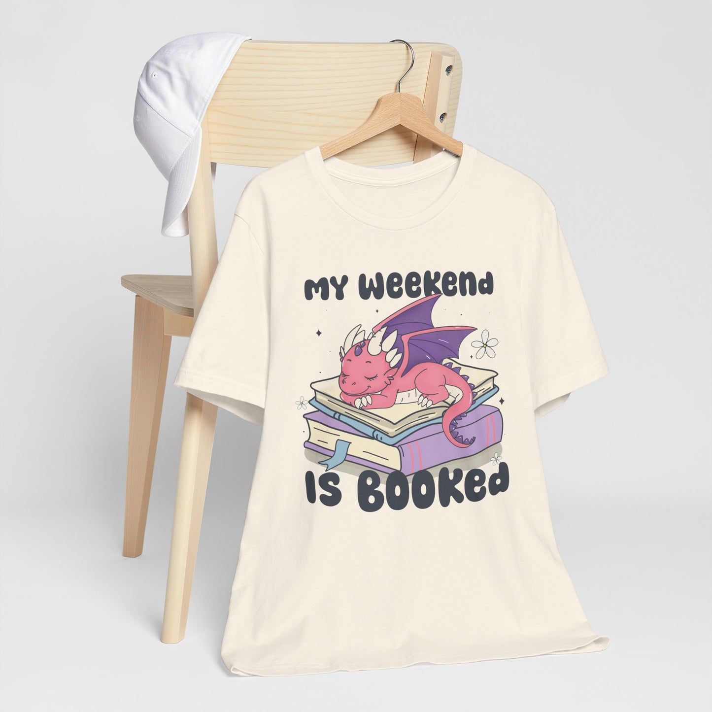 My Weekend Is Booked Dragon T-Shirt – Perfect for Book Lovers and Fantasy Fans