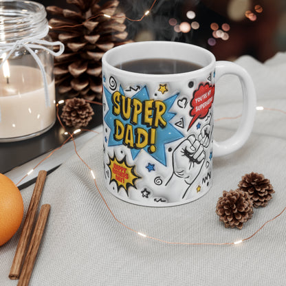 Custom Print:  3D Super Dad Adventure Mug