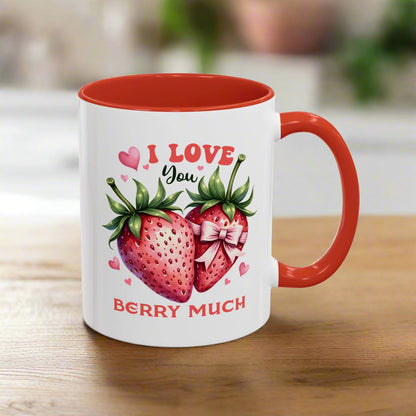 Love You Berry Much Valentine’s Mug – Sweet Gift for Your Special Someone!