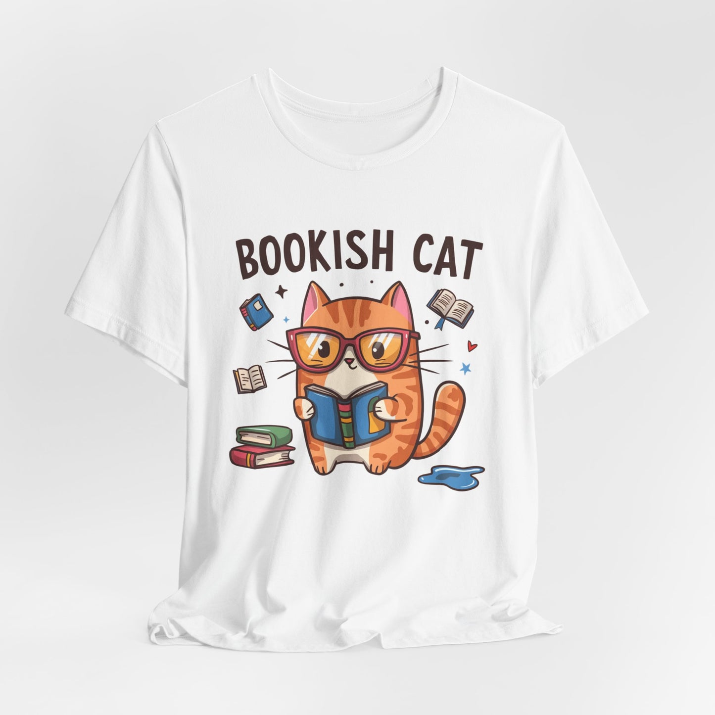 Bookish Cat T-Shirt – Perfect Gift for Book Lovers and Cat Enthusiasts!