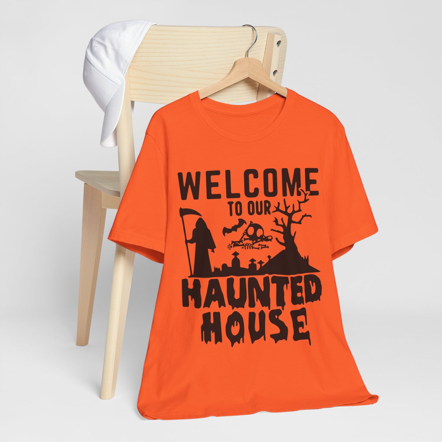 Welcome to Our Haunted House T-Shirt – Spooky Season Essential