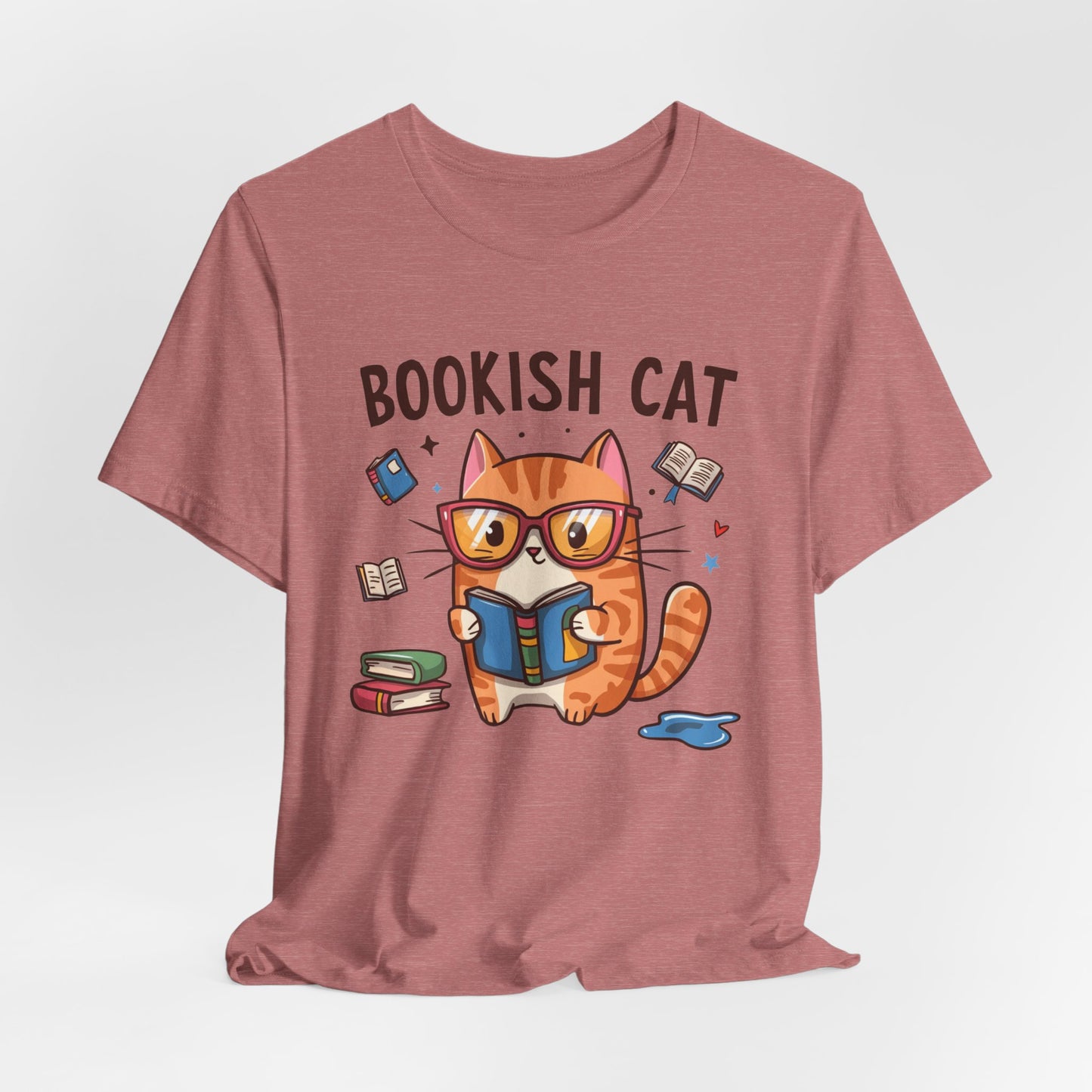 Bookish Cat T-Shirt – Perfect Gift for Book Lovers and Cat Enthusiasts!