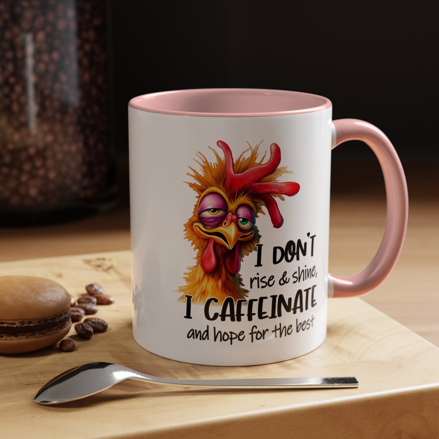 Custom Print: "I Don't Rise and Shine"  Coffee Mug