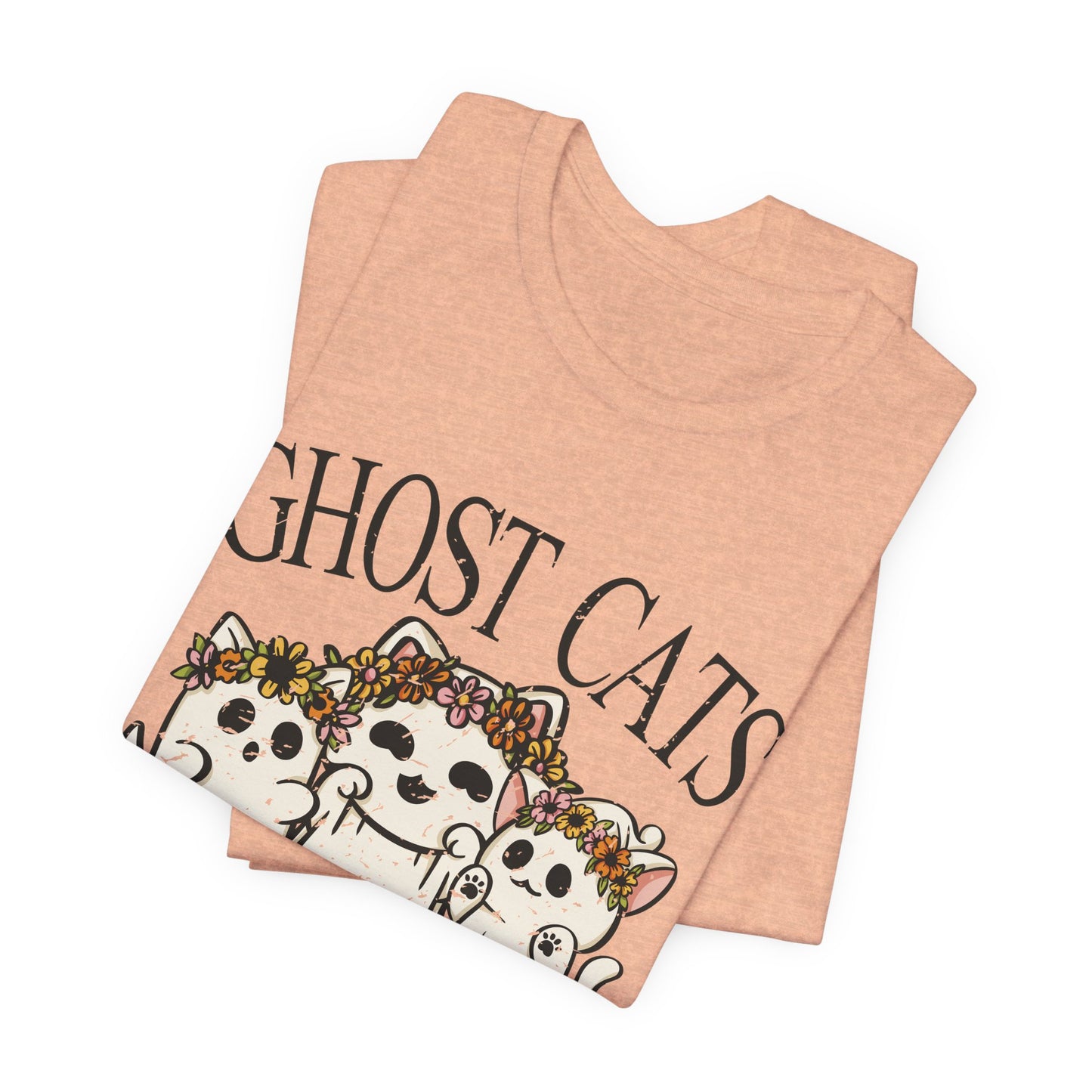 Ghost Cats Social Club T-Shirt – Unique & Whimsical Cat-Themed Apparel