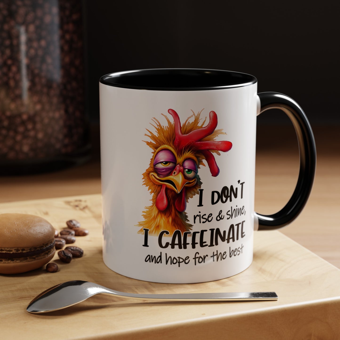 Custom Print: "I Don't Rise and Shine"  Coffee Mug