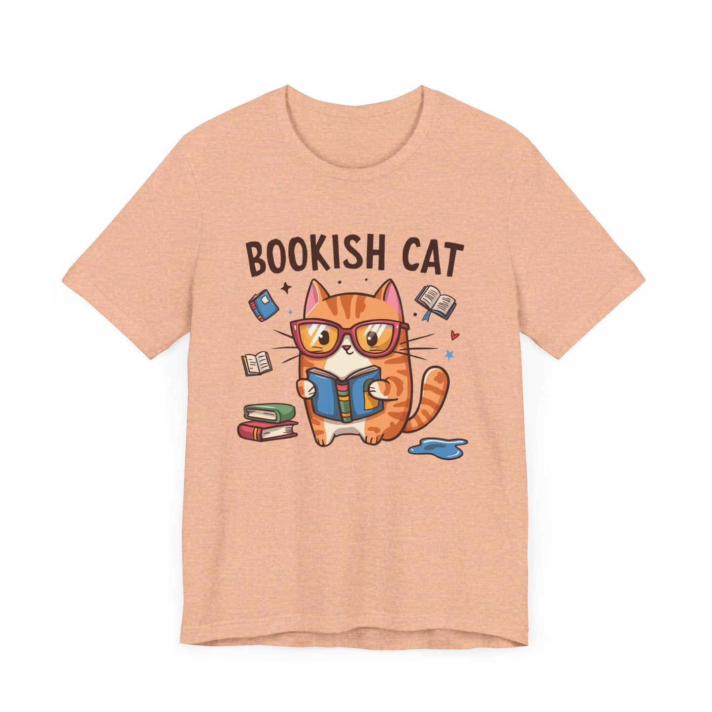 Bookish Cat T-Shirt – Perfect Gift for Book Lovers and Cat Enthusiasts!