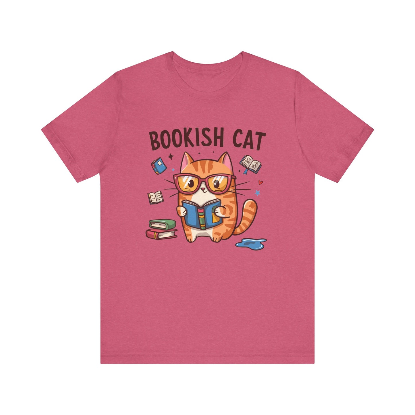 Bookish Cat T-Shirt – Perfect Gift for Book Lovers and Cat Enthusiasts!