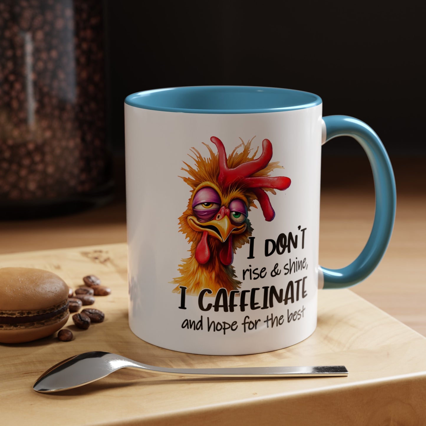 Custom Print: "I Don't Rise and Shine"  Coffee Mug