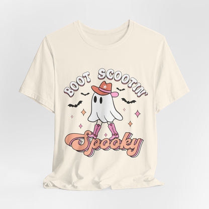 Boot Scootin’ Spooky Halloween T-Shirt: Haunt in Style!