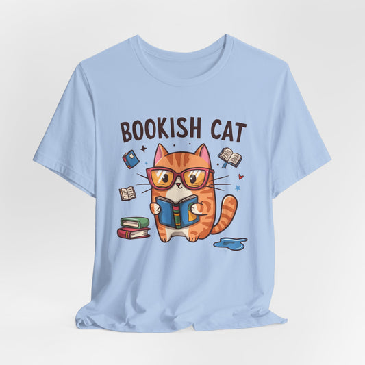 Bookish Cat T-Shirt – Perfect Gift for Book Lovers and Cat Enthusiasts!